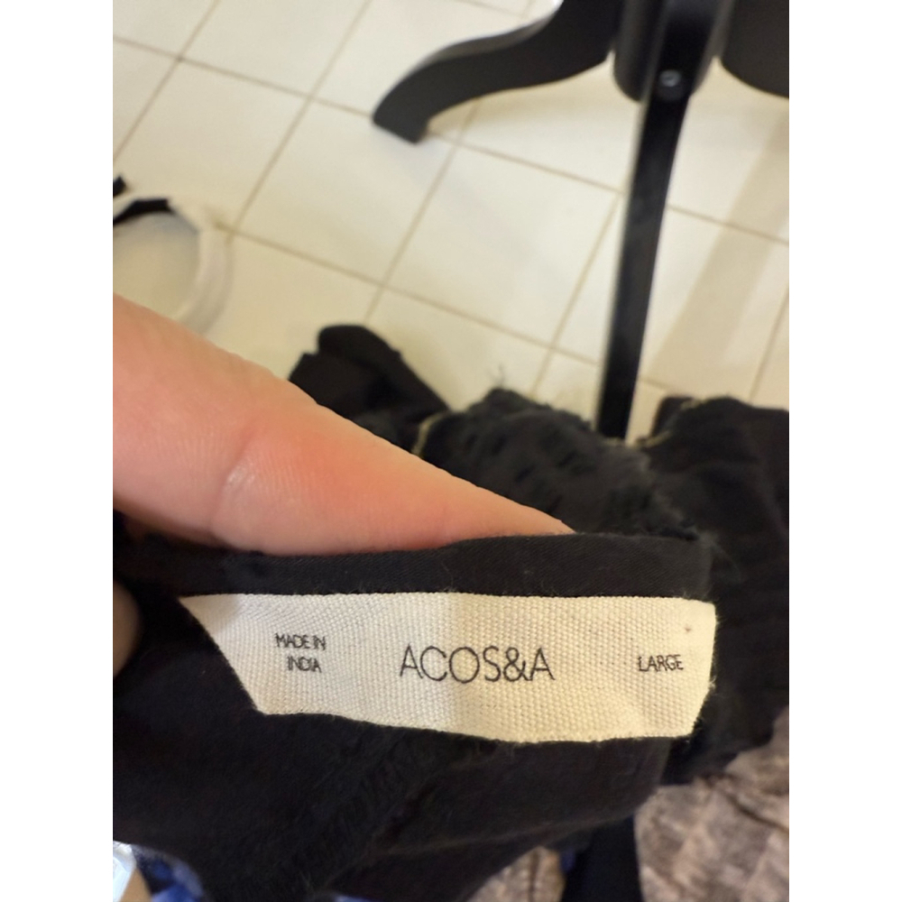 Women's ACOS&A Black Blouse Size L